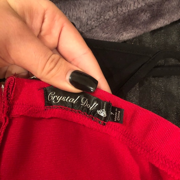 Red sparkling homecoming dress - Picture 4 of 4